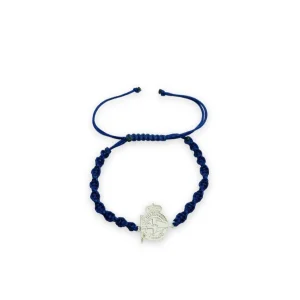 PULSERA DEPORTIVO JUNIOR  ESCUDO - AZUL MARINO