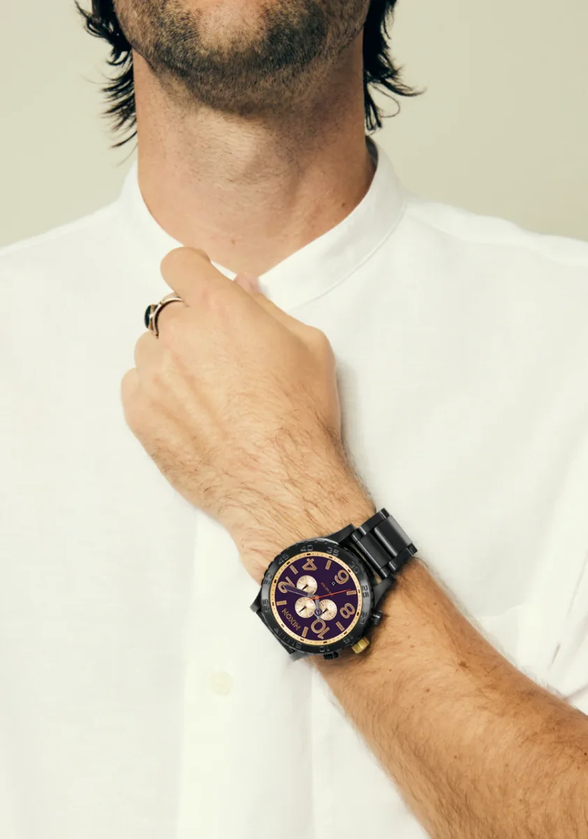 51-30 Chrono - Gunmetal / Blackberry / Oro - Imagen 9
