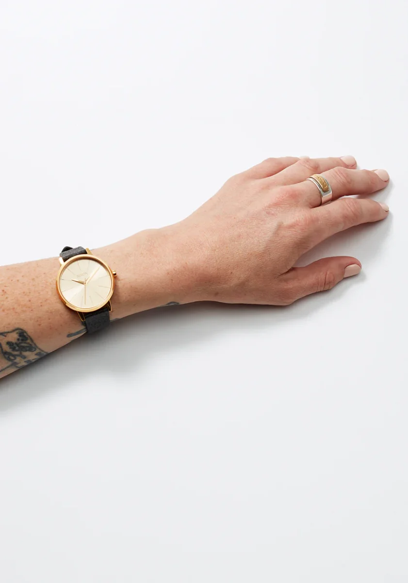 16mm Pineapple Leather Band - Negro - Imagen 7