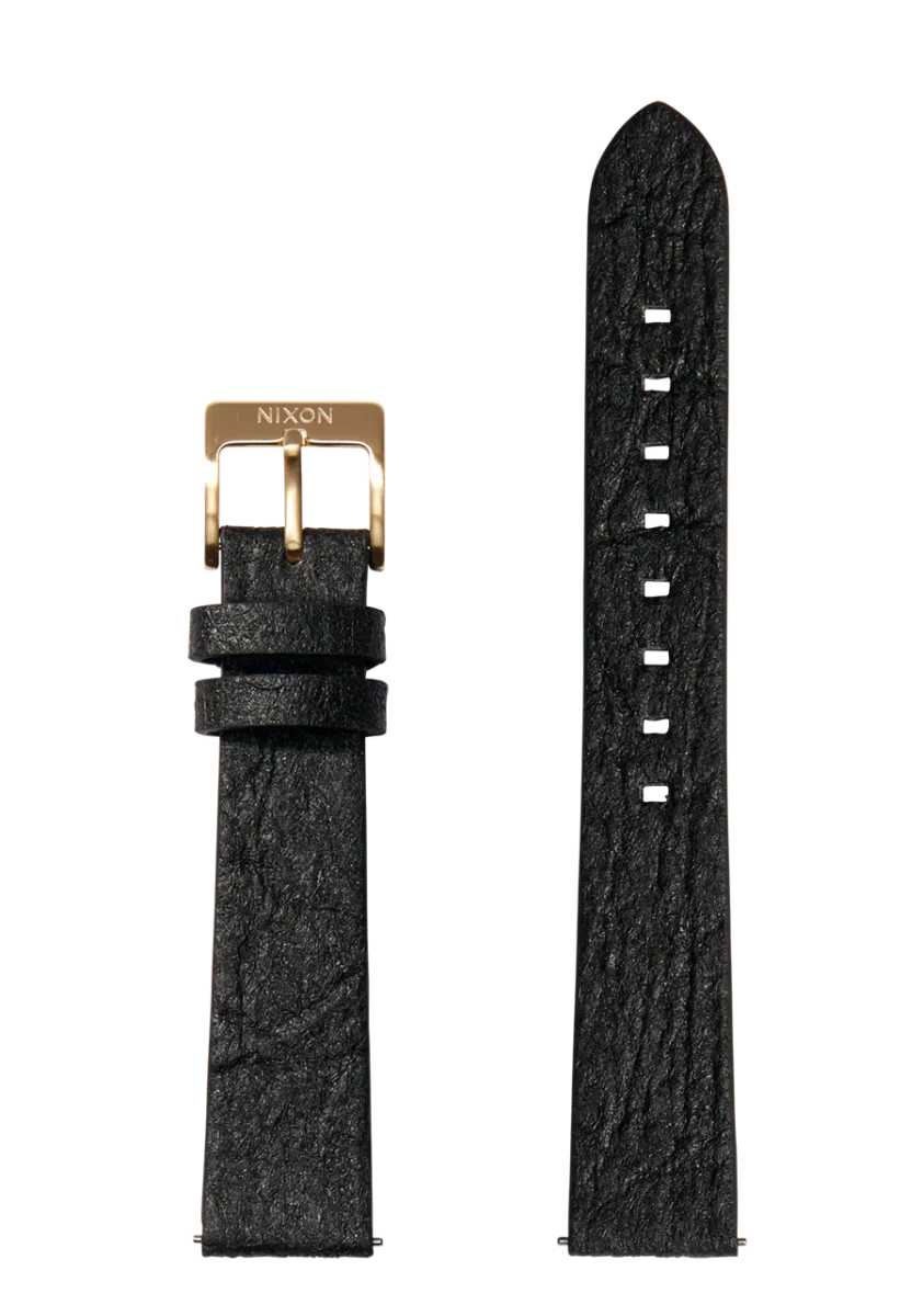 16mm Pineapple Leather Band - Negro
