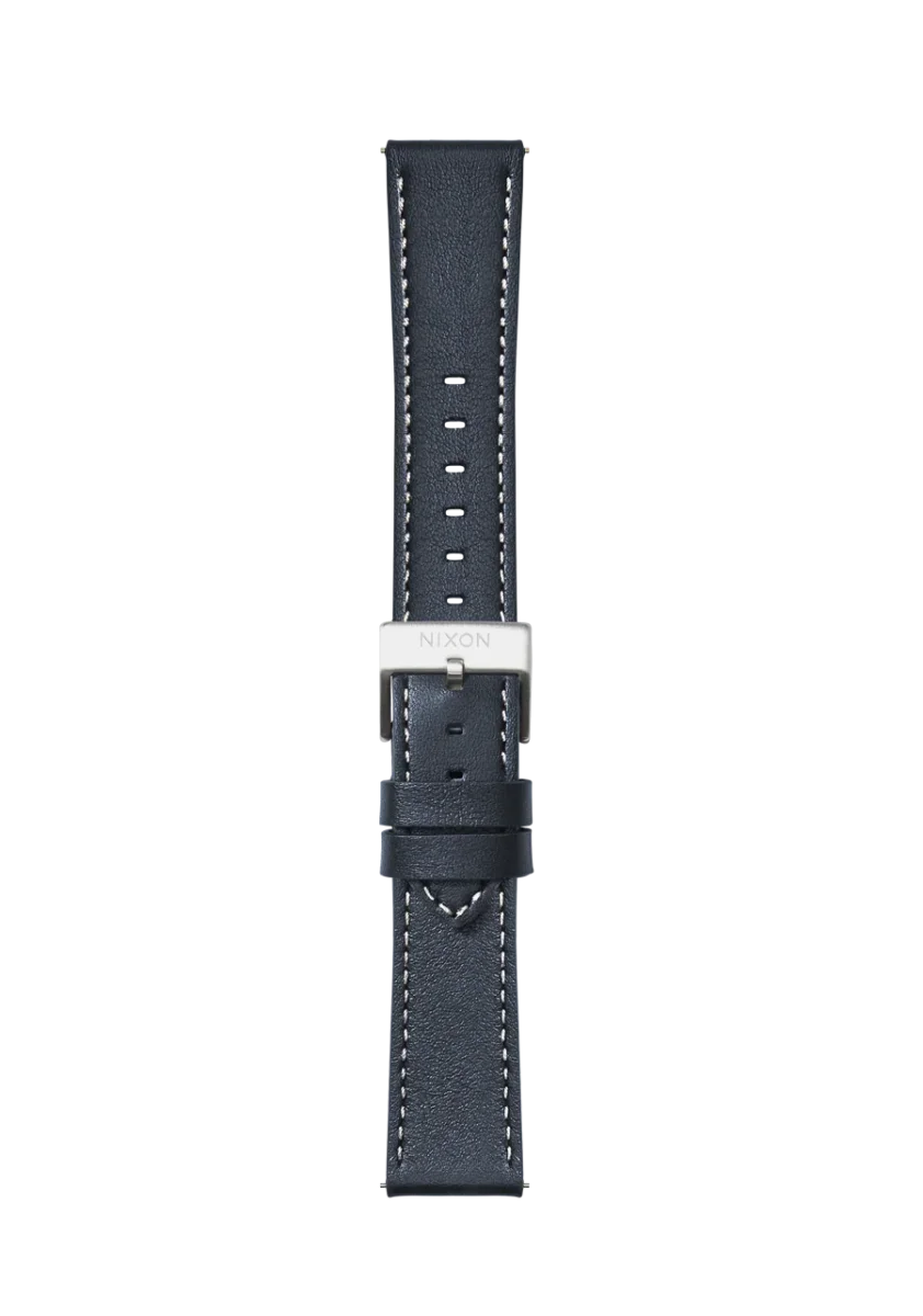 23mm Stitched Leather Band - Azul marino - Imagen 3